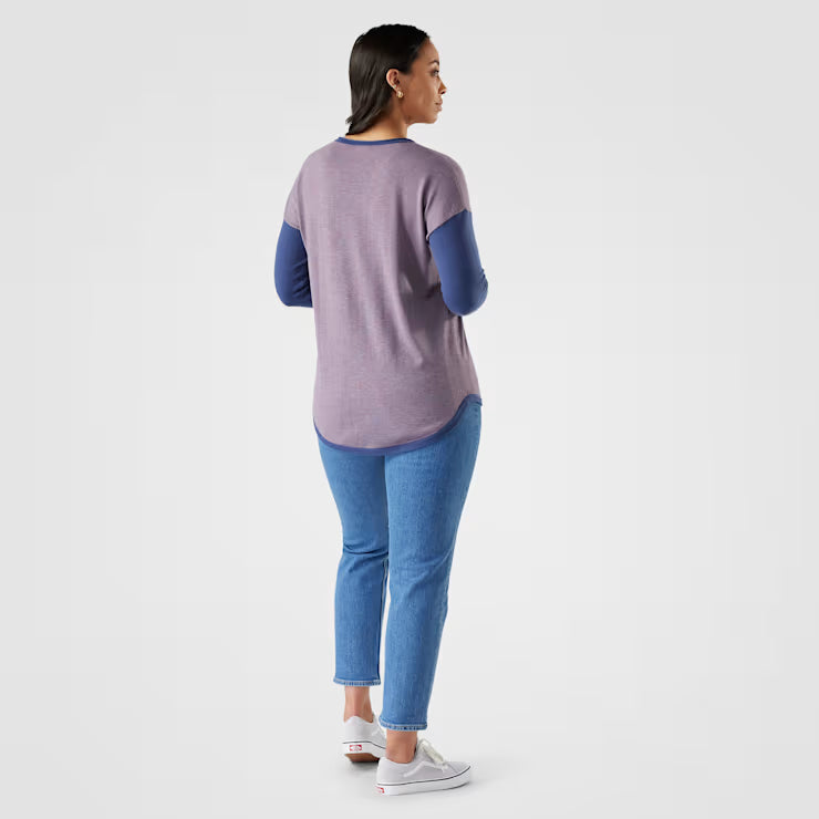Smartwool Women's Shadow Pine Colorblock Crew Sweater - Image 2