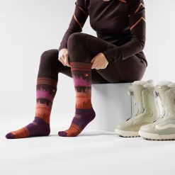 Alternative view of Smartwool Women's Snowboard Twilight Vista Over The Calf Socks