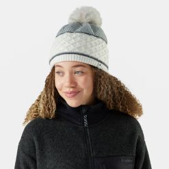 Smartwool Cable Knit Colorblock Pom Beanie