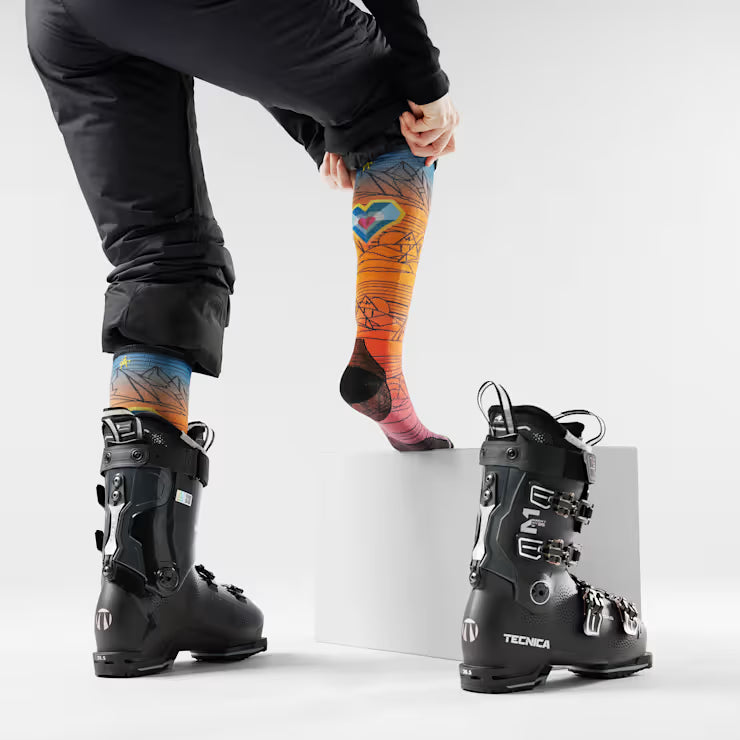 Smartwool Ski Geo Peaks Print Over The Calf Socks - Image 2