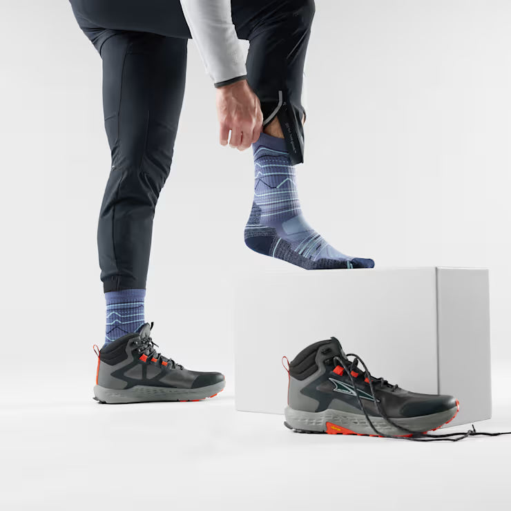 Smartwool Hike Mountain Range Pattern Crew Socks - Image 2