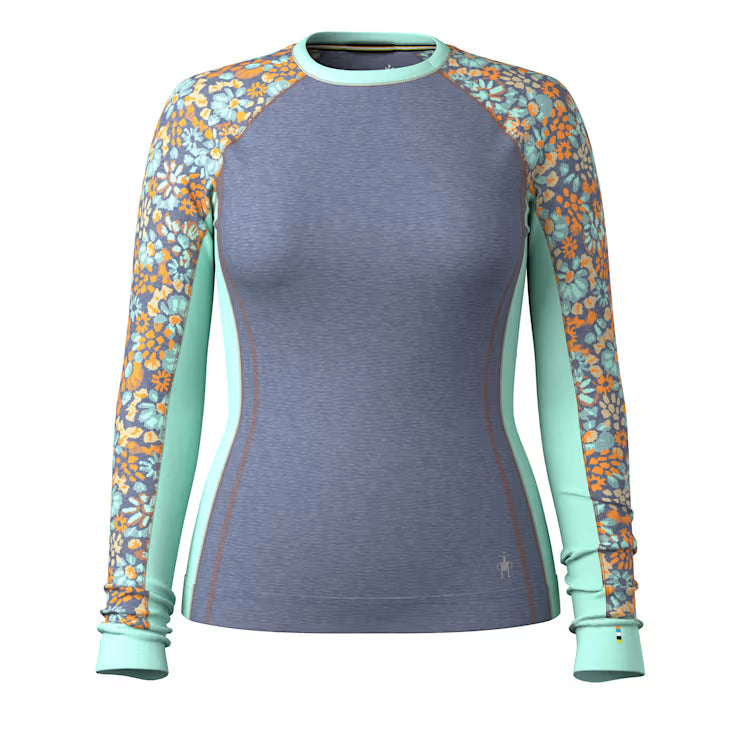 Smartwool Women's Classic Thermal Merino Base Layer Colorblock Crew - Image 3