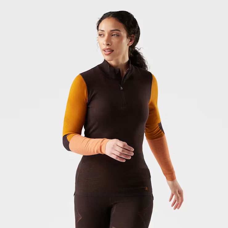 Smartwool Women's Intraknit? Thermal Merino Base Layer Colorblock 1/4 Zip