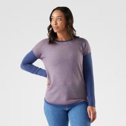 Smartwool Women's Shadow Pine Colorblock Crew Sweater