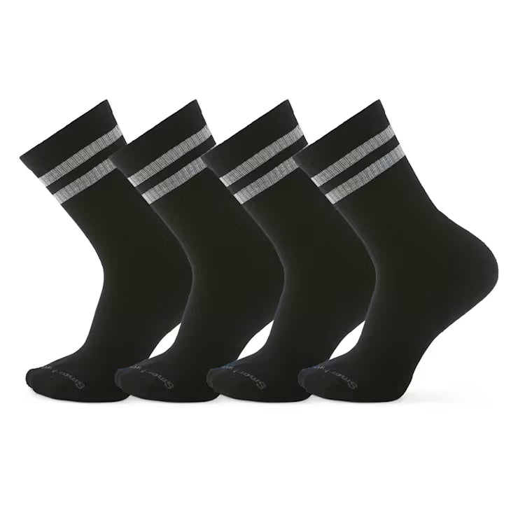 Smartwool Everyday Athletic Striped Crew Socks 4 - Pack
