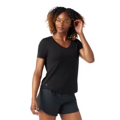 Smartwool Women's Active Ultralite V - Neck Short Sleeve