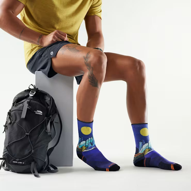 Smartwool Hike Mountain Myth Print Crew Socks - Image 2