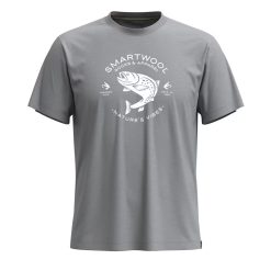 Alternative view of Smartwool Trout Fishing Short Sleeve Graphic Tee