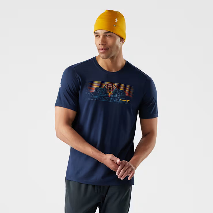 Smartwool Men's Mountain Sunrise Active Short Sleeve Graphic Tee