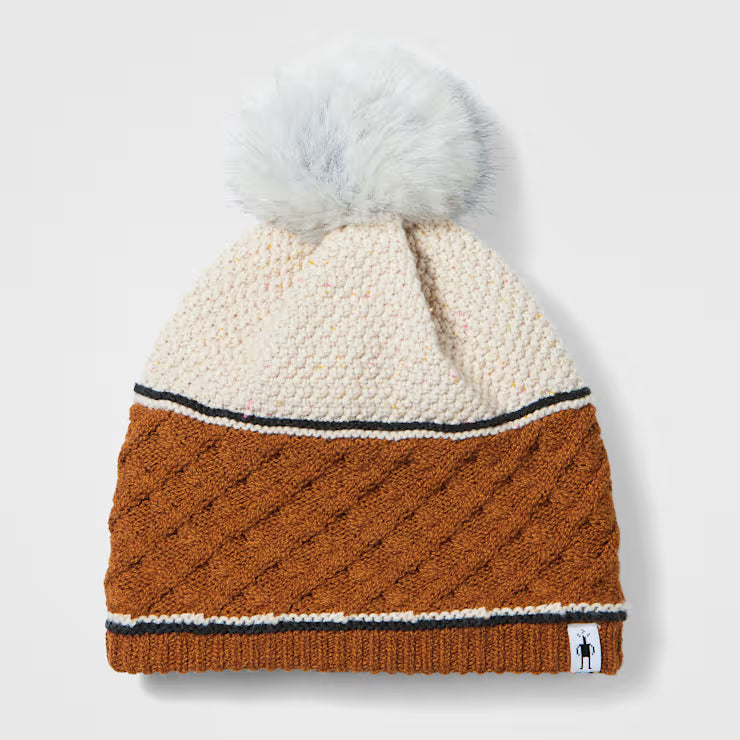 Smartwool Cable Knit Colorblock Pom Beanie - Image 2