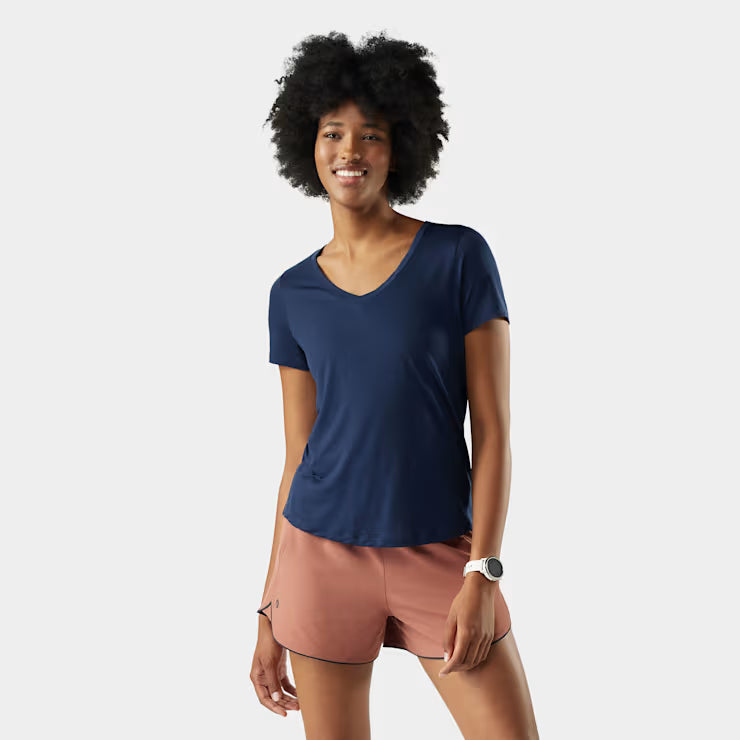 Smartwool Women's Active Ultralite V - Neck Short Sleeve