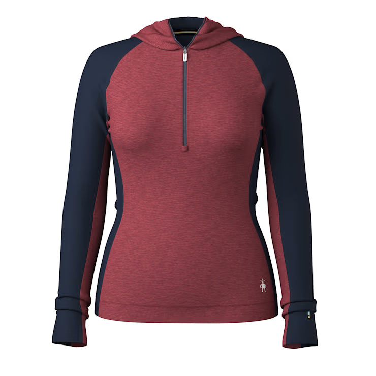 Smartwool Women's Classic Thermal Merino Base Layer 1/2 Zip Hoodie - Image 2