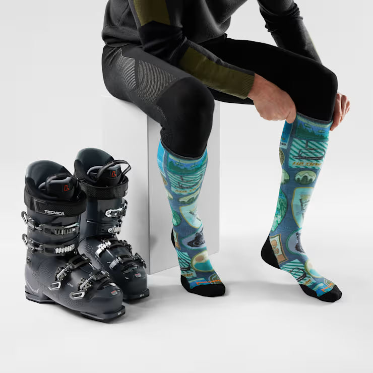 Smartwool Ski Explorer Print Over The Calf Socks - Image 2