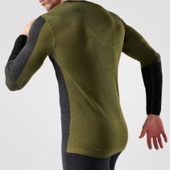 Alternative view of Smartwool Men's Intraknit? Thermal Merino Base Layer Colorblock Crew