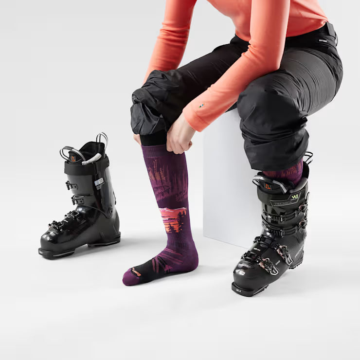 Smartwool Women's Ski Alpine Auroras Over The Calf Socks - Image 2