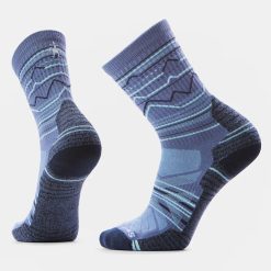 Smartwool Hike Mountain Range Pattern Crew Socks
