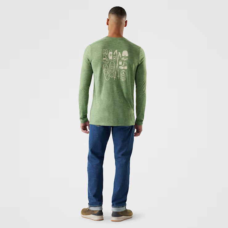 Smartwool Men's Merino Hemp Blend Gear Up Long Sleeve Graphic Tee - Image 2