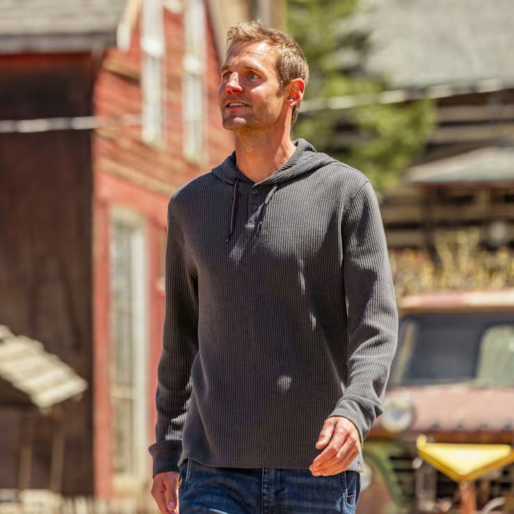 Smartwool Men's Waffle Henley Hoodie - Image 4