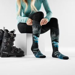 Alternative view of Smartwool Women's Ski Alpine Auroras Over The Calf Socks