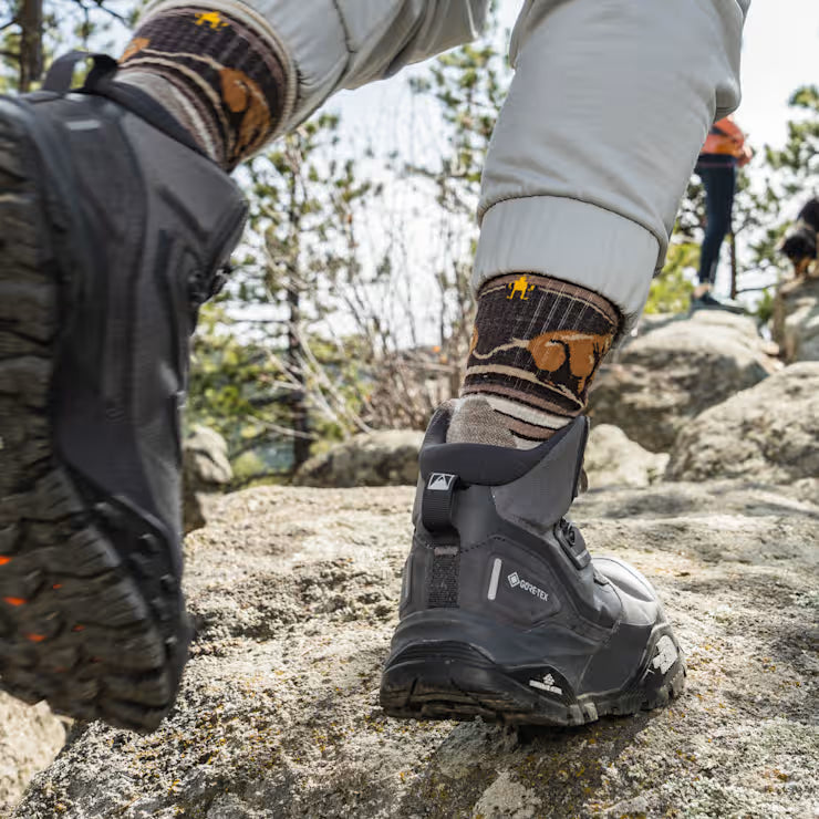 Smartwool Hike Bear Stripe Mid Crew Socks - Image 3