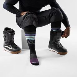 Alternative view of Smartwool Snowboard Mountain Sunrise Over The Calf Socks