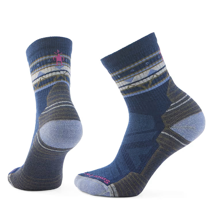 Smartwool Women's Hike Zig Zag Valley Mid Crew Socks