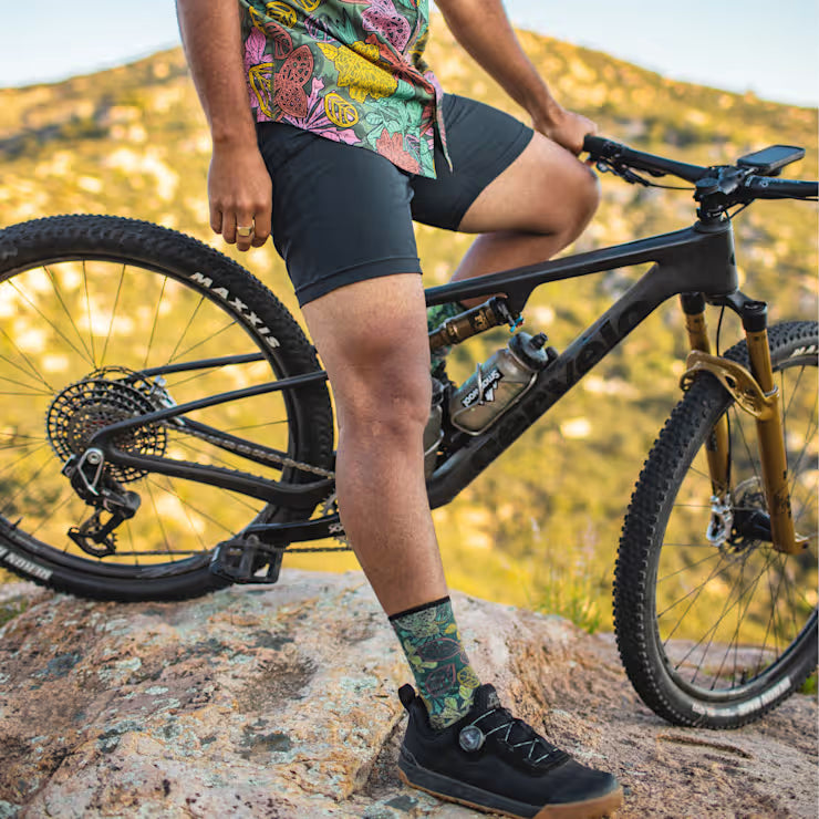 Smartwool Bike Aloha Forest Print Crew Socks - Image 2