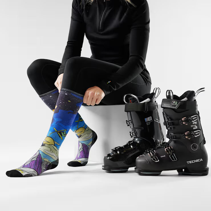 Smartwool Women's Ski Galactic Ski Print OTC Socks - Image 2